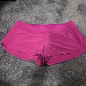 Lululemon Speed Up Bright Magenta Athletic Shorts Size 14